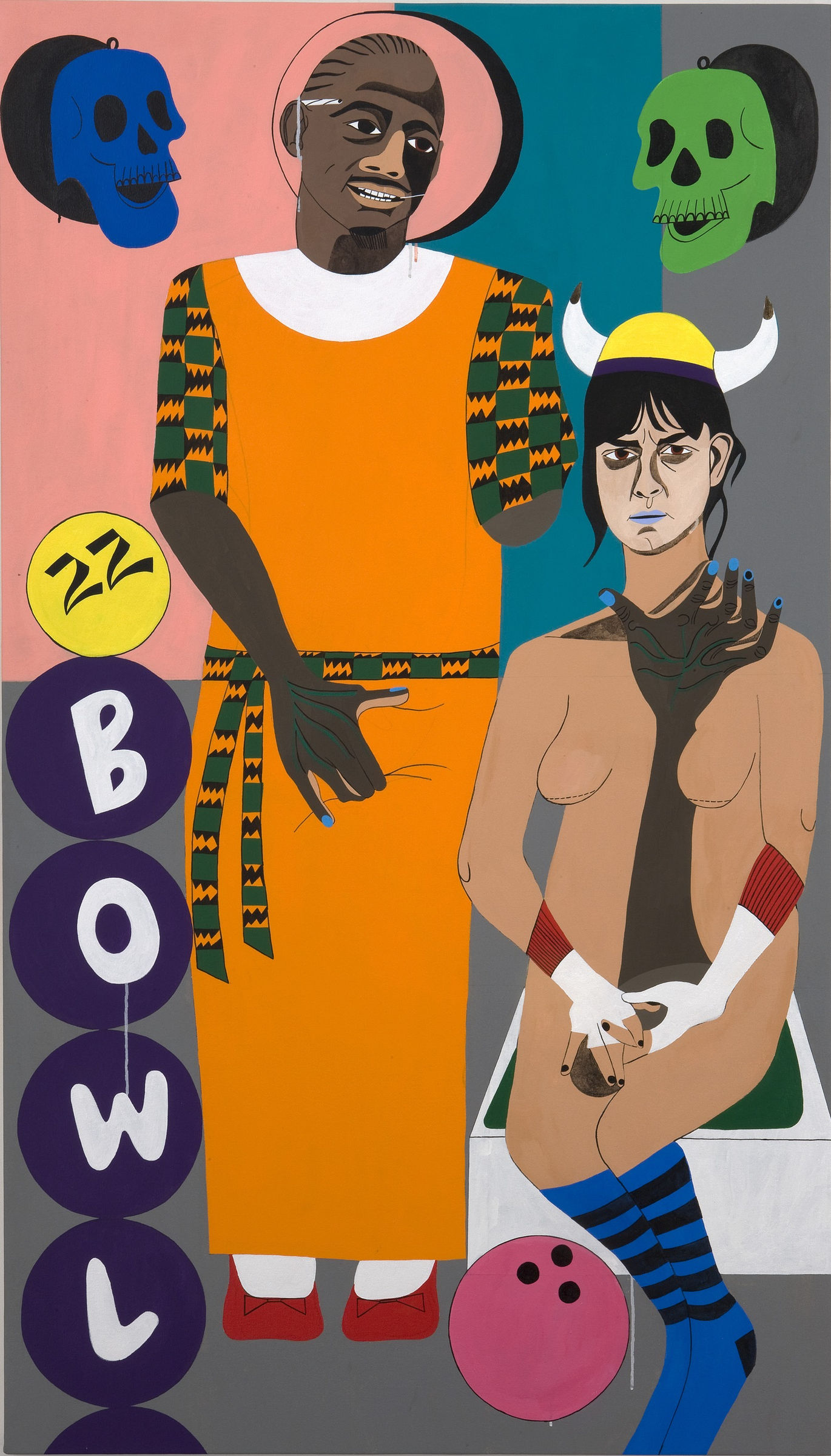 Variation of a LoveSupreme, 2009 Acrylic on canvas 77.5 x 44.5 inches (196.85 x 113.03 cm)