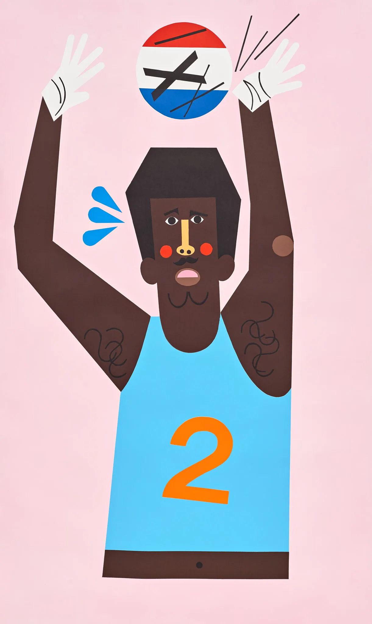 Nina Chanel Abney, Two Years and Counting, 2018