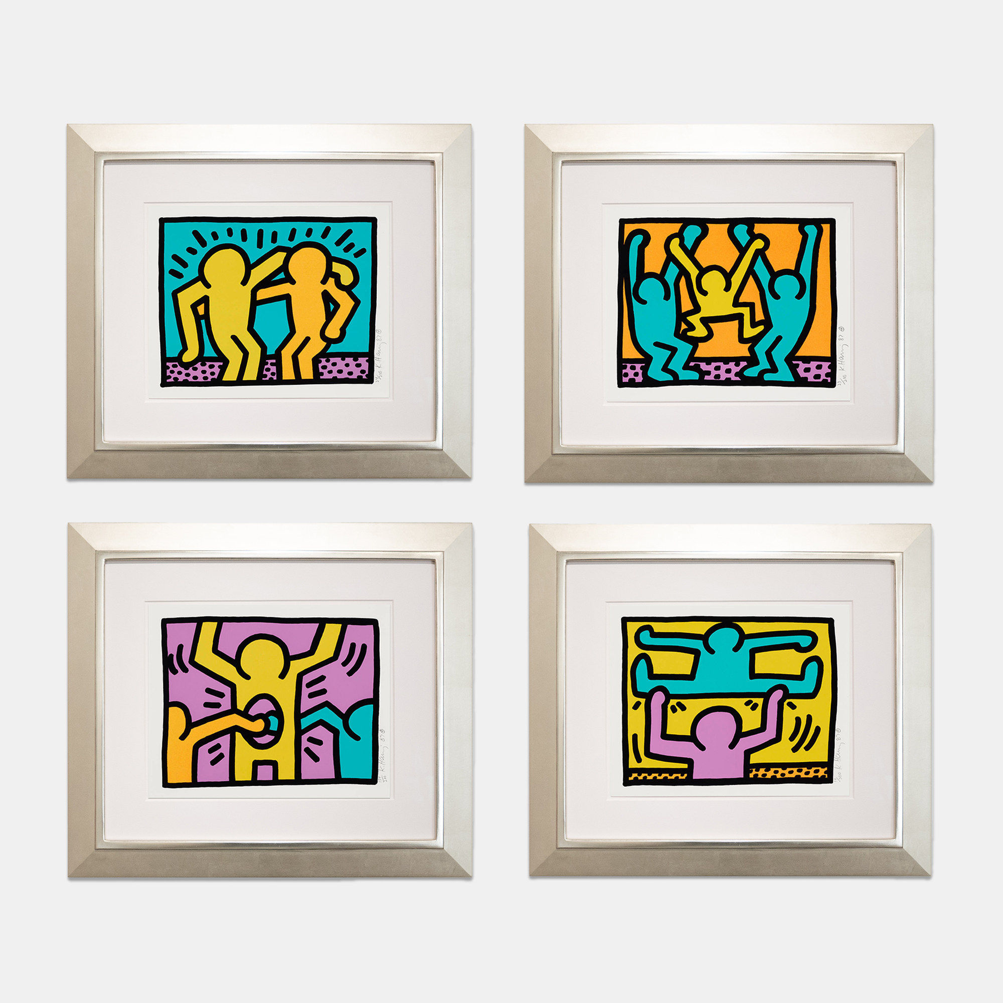 Keith Haring, Pop Shop I (Plates I - IV), 1987 | Rukaj Gallery