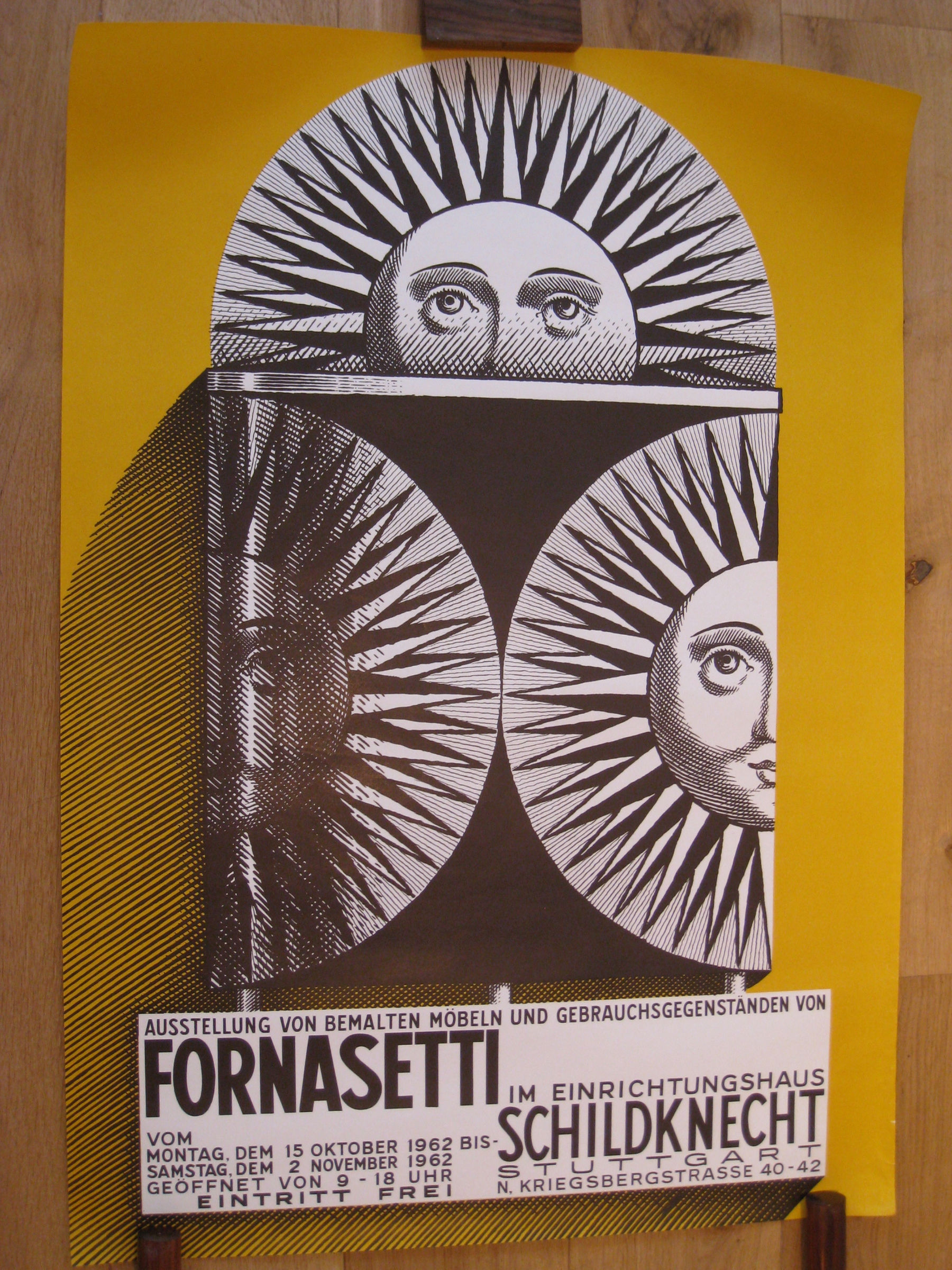Piero Fornasetti, Fornasetti Exhibition Poster, 1962 | Themes and