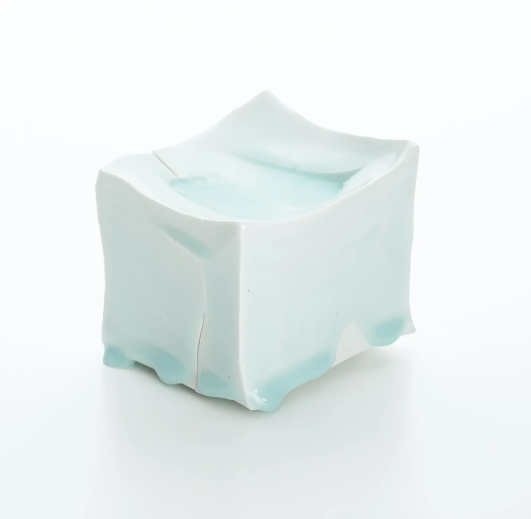 加藤 委, 青白磁向付 角コロ, 2013 | Sokyo Gallery