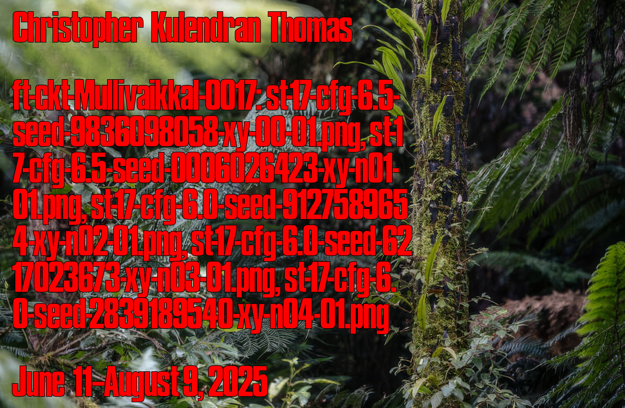 克里斯托弗·库伦德兰·托马斯, ft-ckt-Mullivaikkal-0017: st-17-cfg-6.5-seed-9836098058-xy-00-01.png, st-17-cfg-6.5-seed-0006026423-xy-n01-01.png, st-17-cfg-6.0-seed-9127589654-xy-n02-01.png, st-17-cfg-6.0-seed-6217023673-xy-n03-01.png, st-17-cfg-6.0-seed-2839189540-xy-n04-01.png