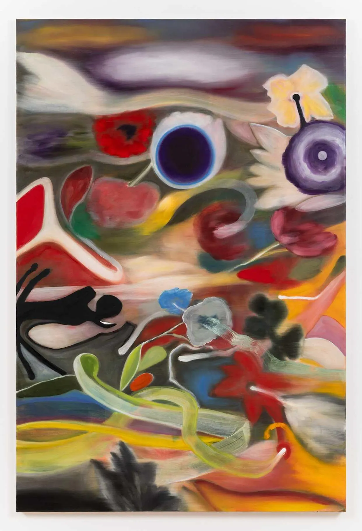 Ross Bleckner, Eclipse, 2025. Oil on linen. Courtesy of the artist and Petzel, New York. Ph: Jason Mandella