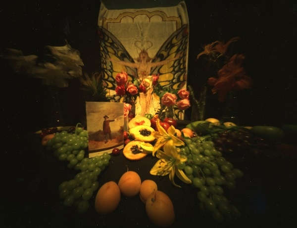 Willie Anne Wright, Richmond, VA: Fruits and Flowers with Postcard #2, 1981