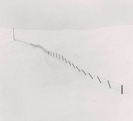Michael Kenna, Hillside Fence, Study 1, 2002