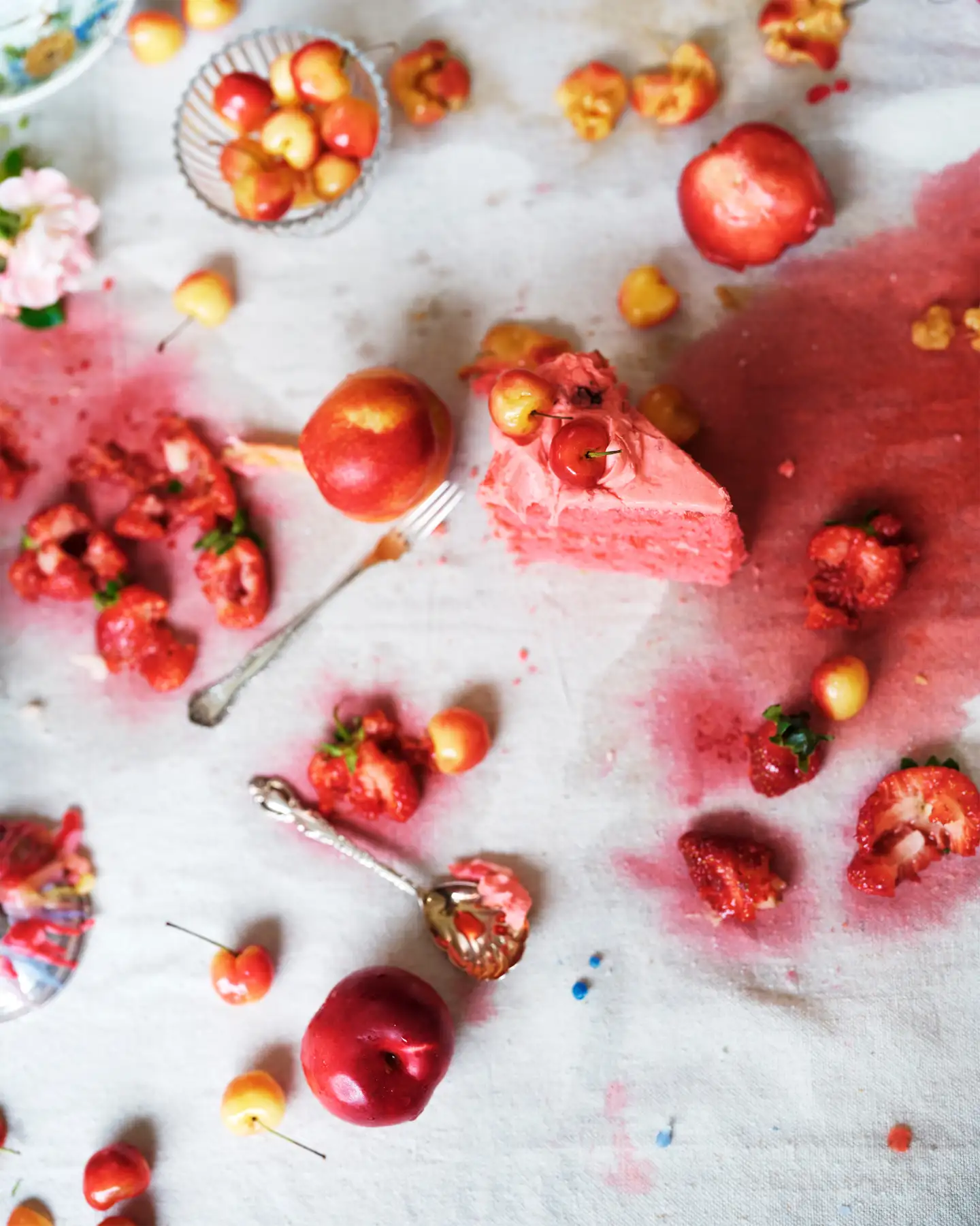 Cherries, Strawberries & Cake, Rockport, Maine