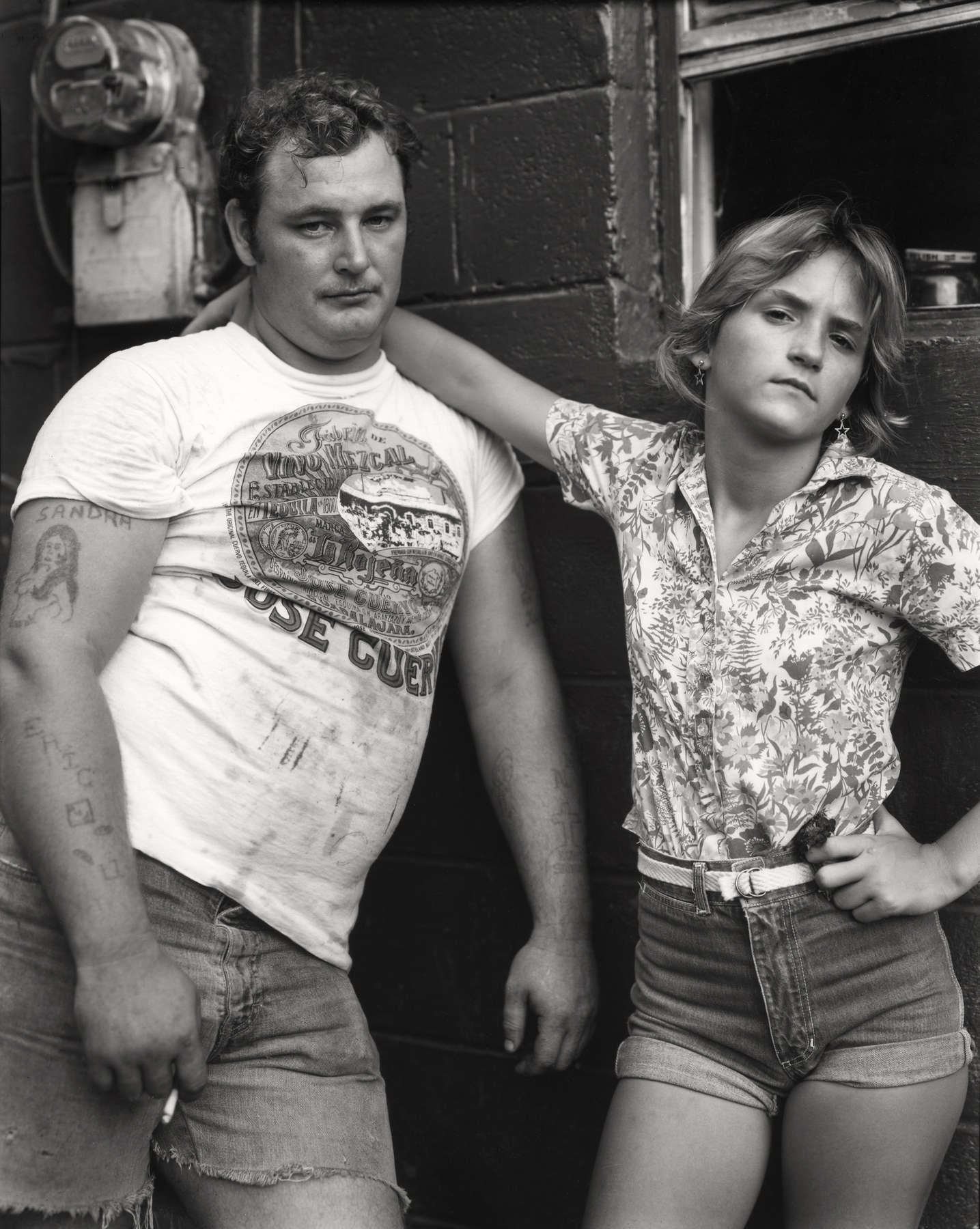 Sally Mann, Untitled from the "At Twelve" Series, Theresa and the Tattooed Man , 1983-1985