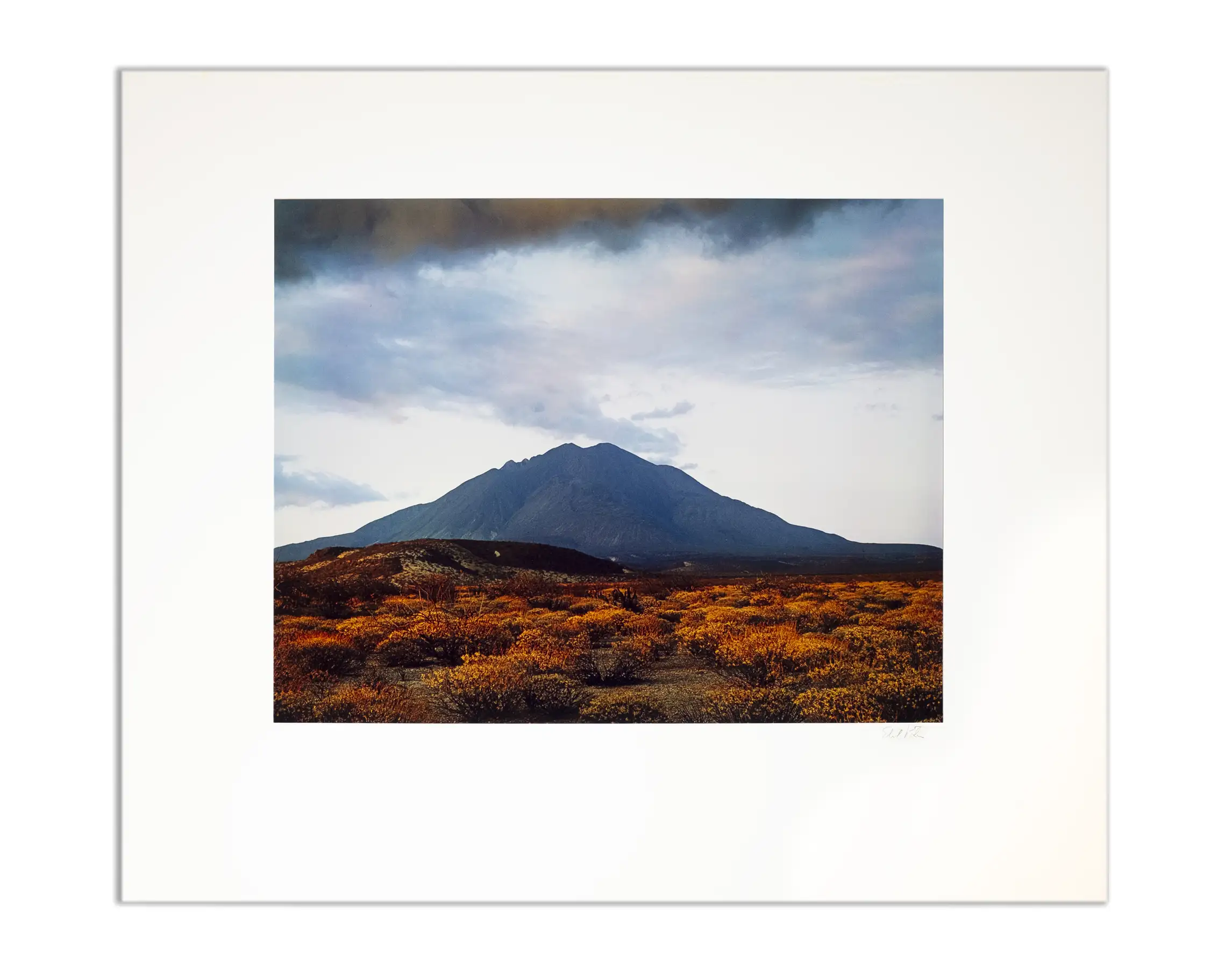 Sunset behind Las Tres Virgenes Volcano, Near Mezquital, Baja, California, August 12