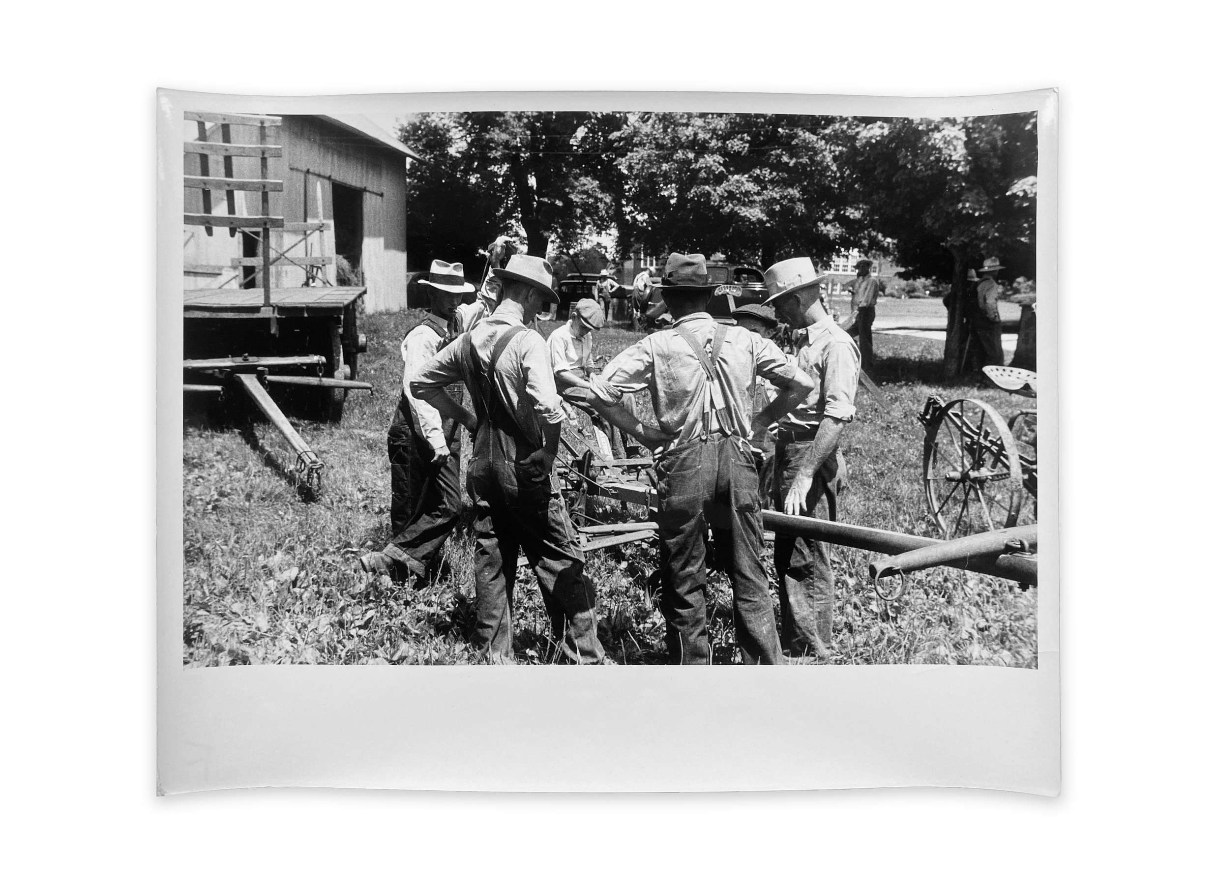 Farmers at public auction, central Ohio