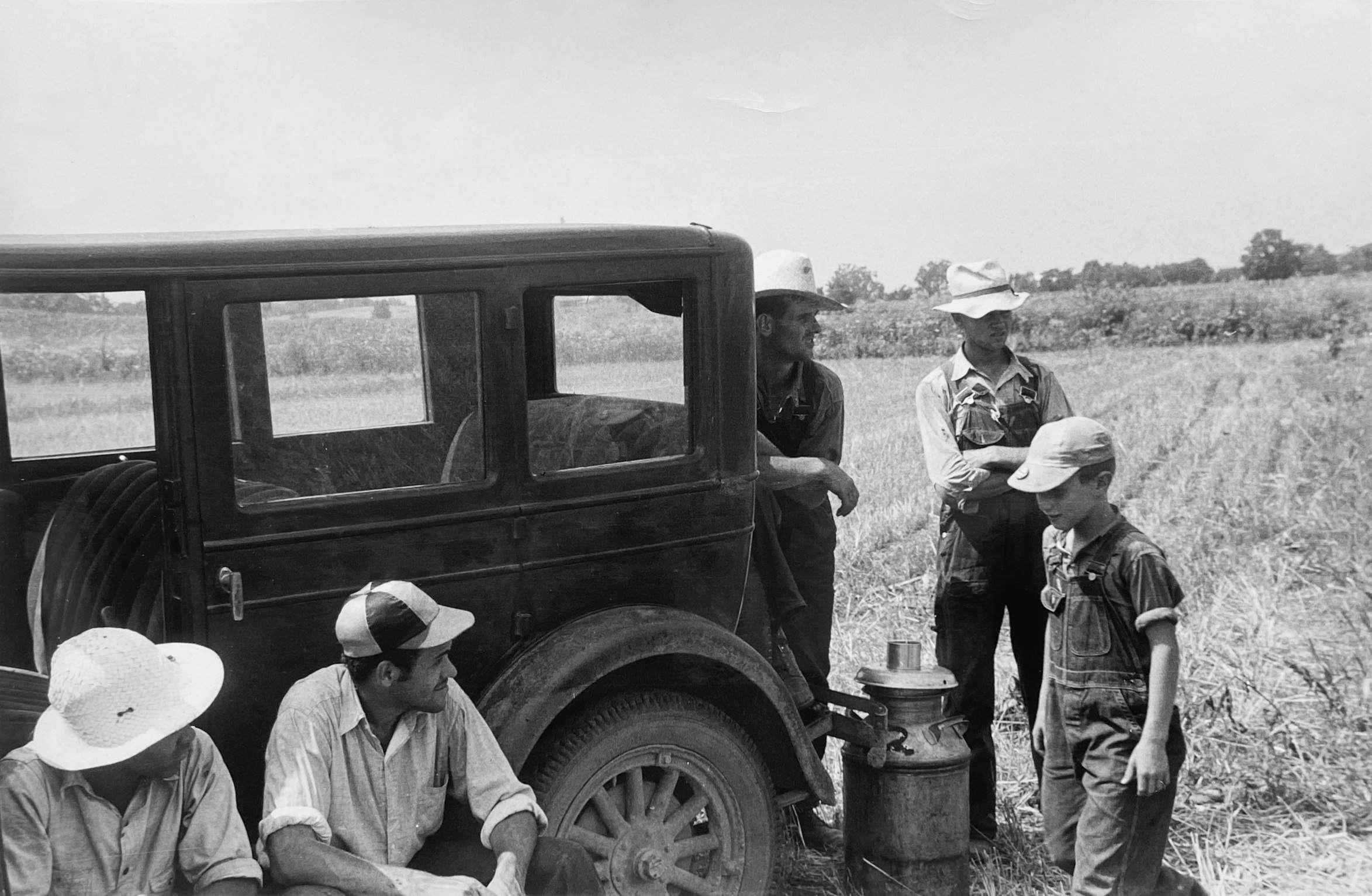 Members of threshing crew, central Ohio