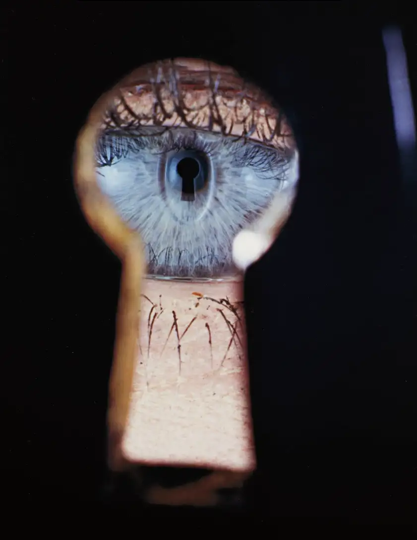 Irving Penn, Eye in Keyhole, New York, 1953