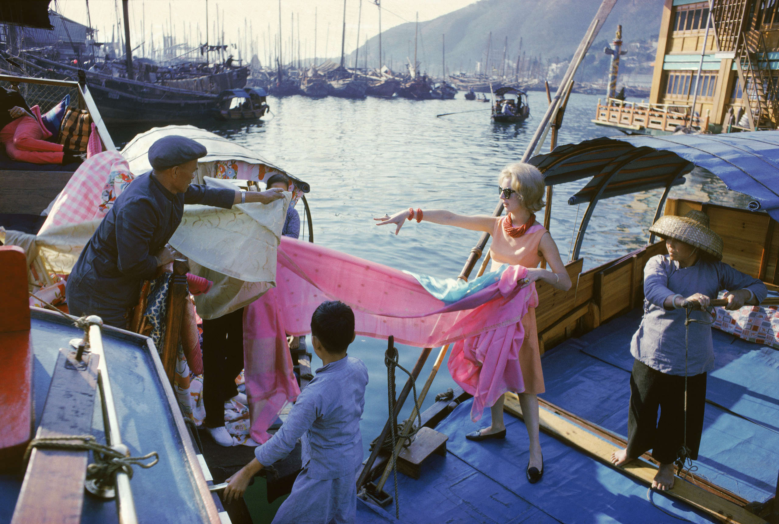 Tiger Morse in Peach on Boat 02, Hong Kong