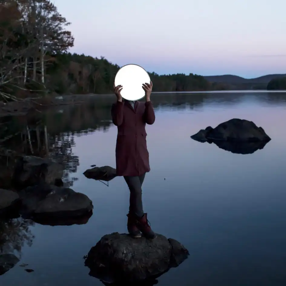 Sadie & the Moon, Lake Megunticook, Maine