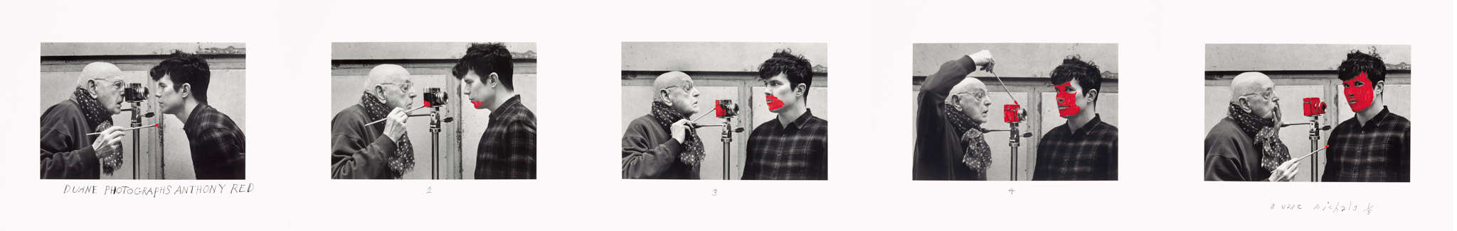 Duane Michals, Duane Photographs Anthony Red, 2015