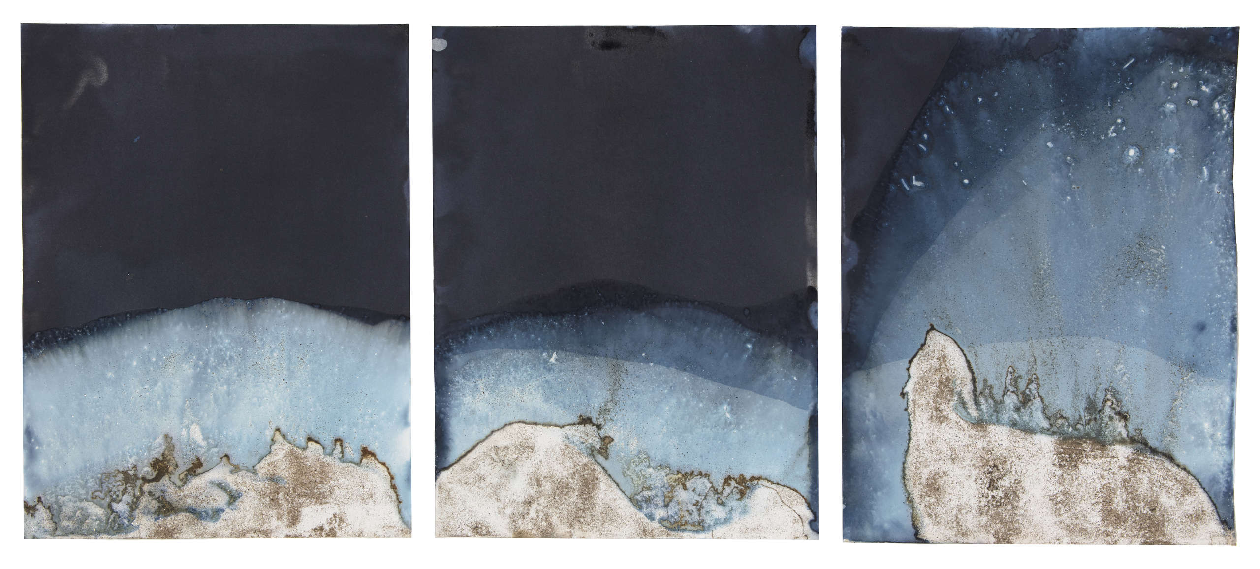 Meghann Riepenhoff, Muybridge Tides #44 (Rapidly Submerged Paper, Tower Beach, Hilton Head, SC, 05.03.18), 2018