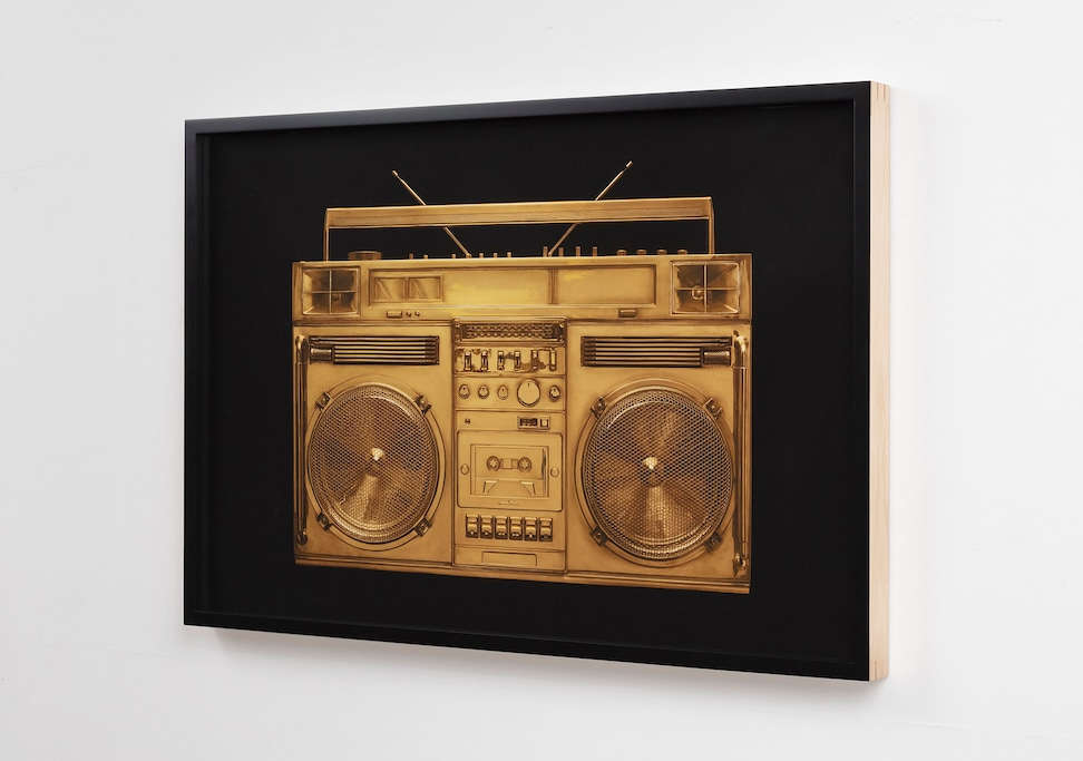 Gold on Black Boombox V.001
