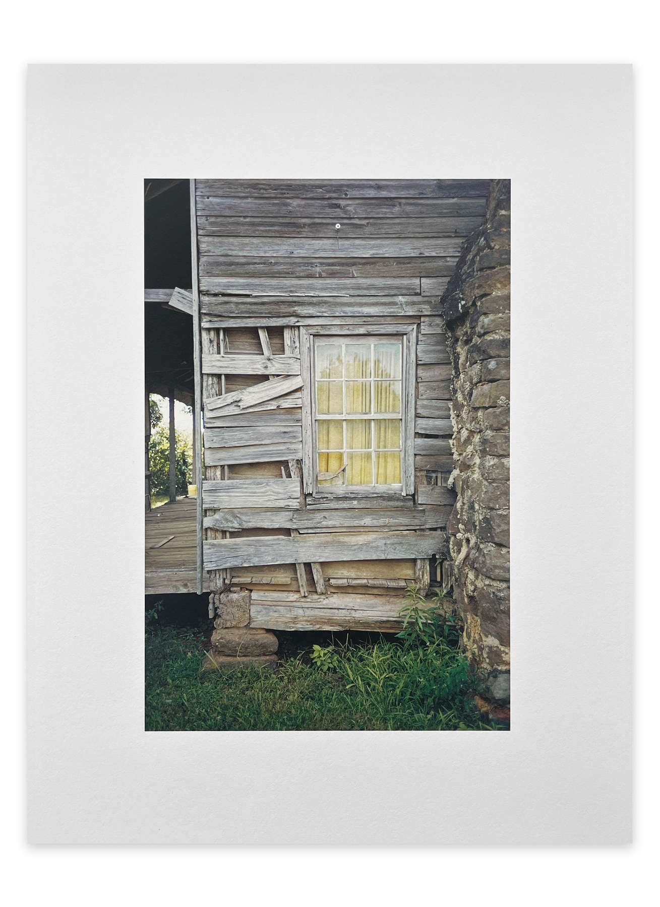 Sacks of cotton on wagehand's porch, Knowlton Plantation, Perthshire, Mississippi Delta, Mississippi