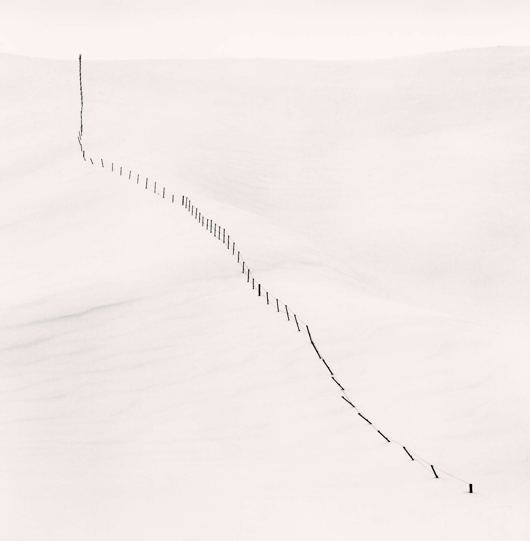 Hillside Fence, Study 5, Teshikaga, Hokkaido, Japan