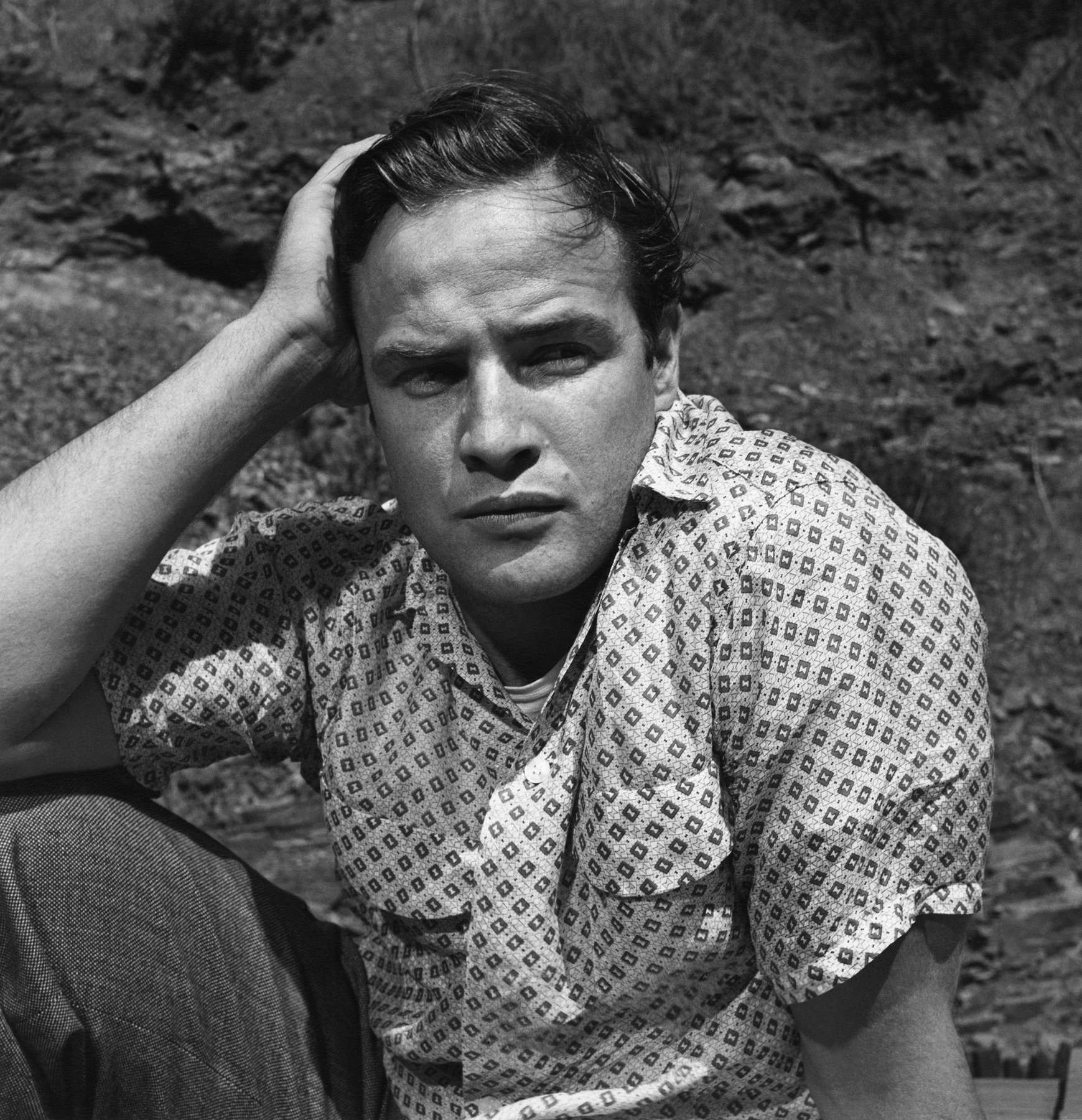 Marlon Brando Brooding Portrait