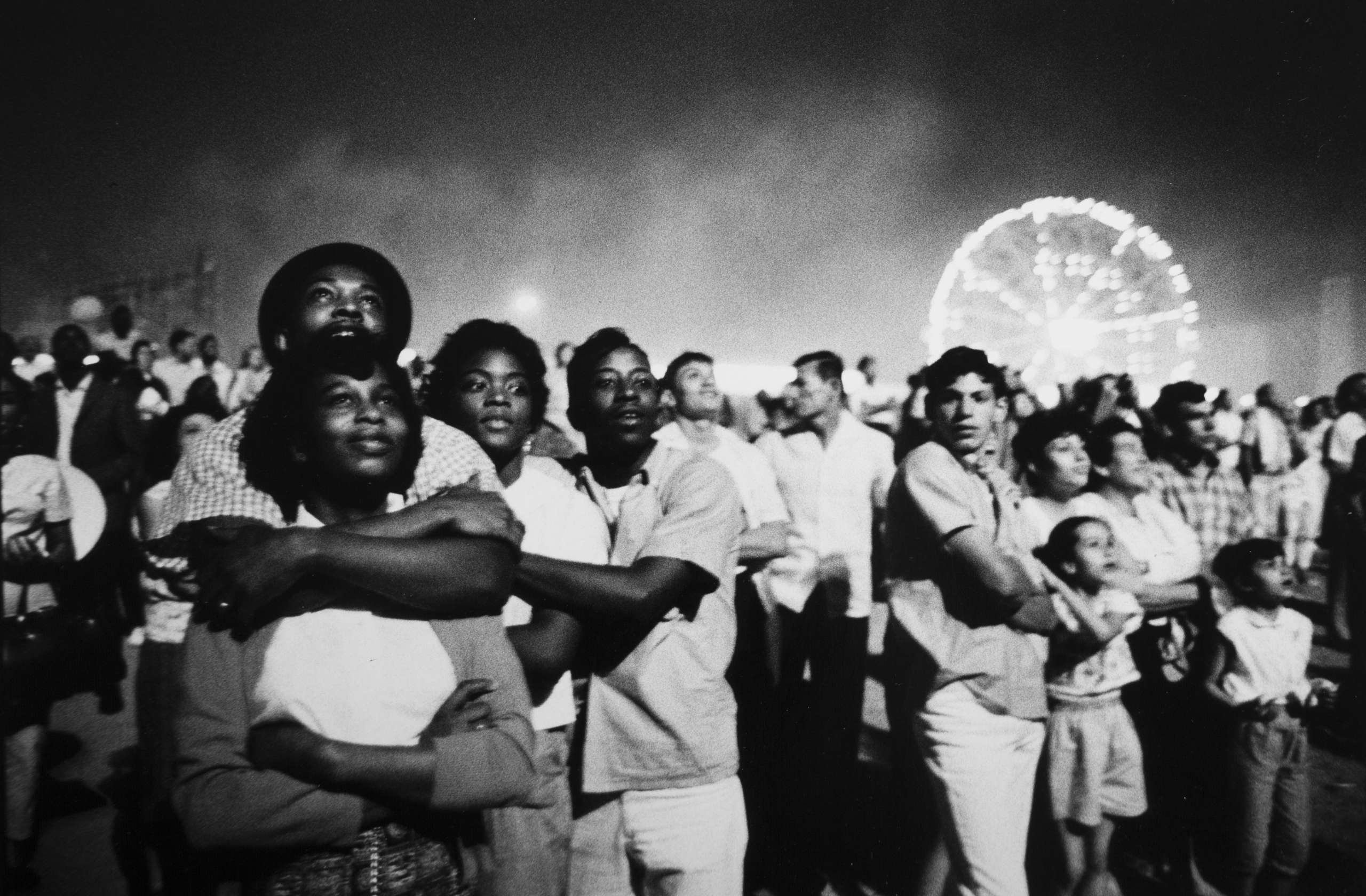 Bruce Davidson, Untitled, Time of Change (Crowd and Ferris Wheel, New York City), 1961-1965