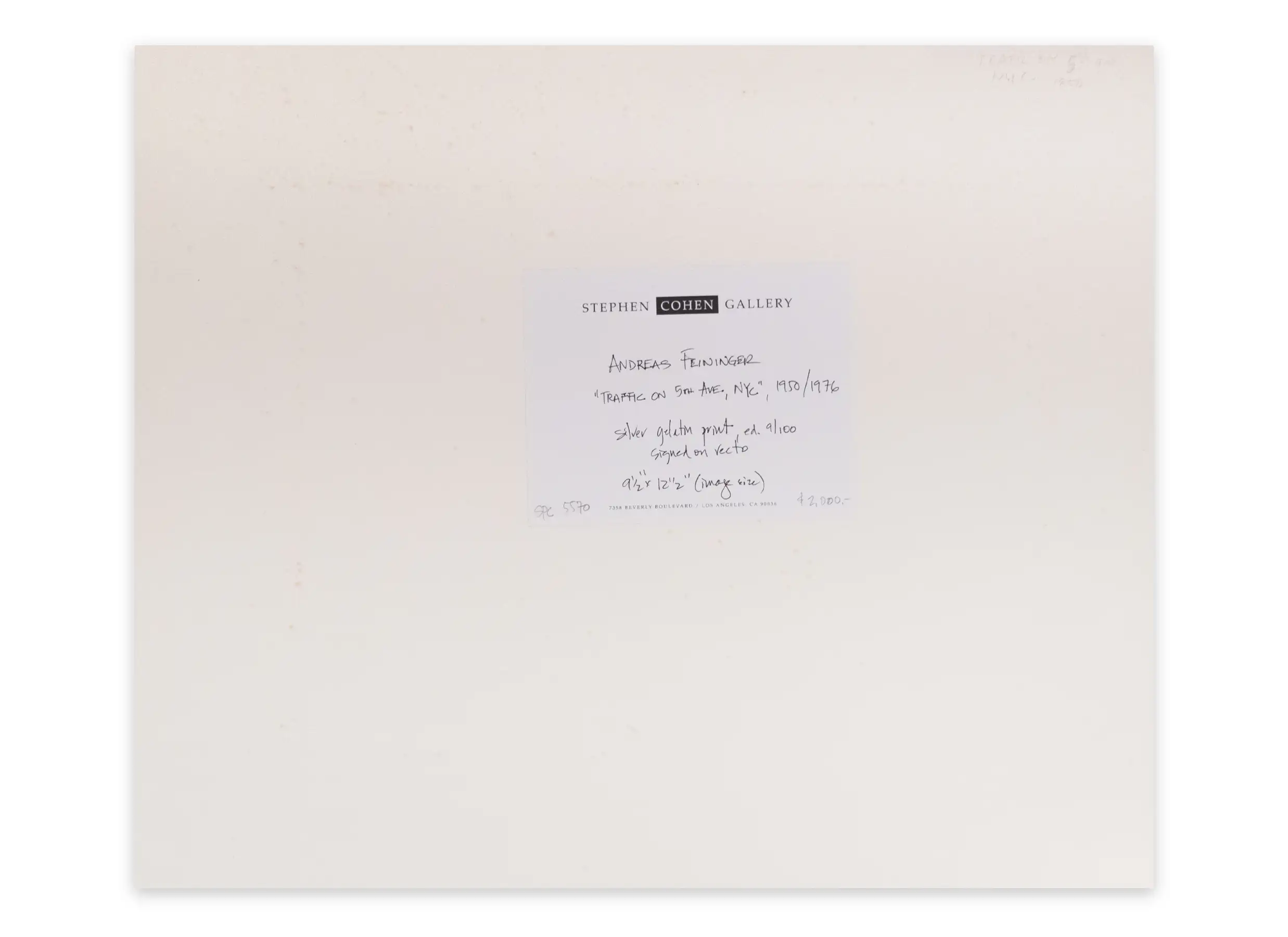 Traffic on 5th Avenue, New York City