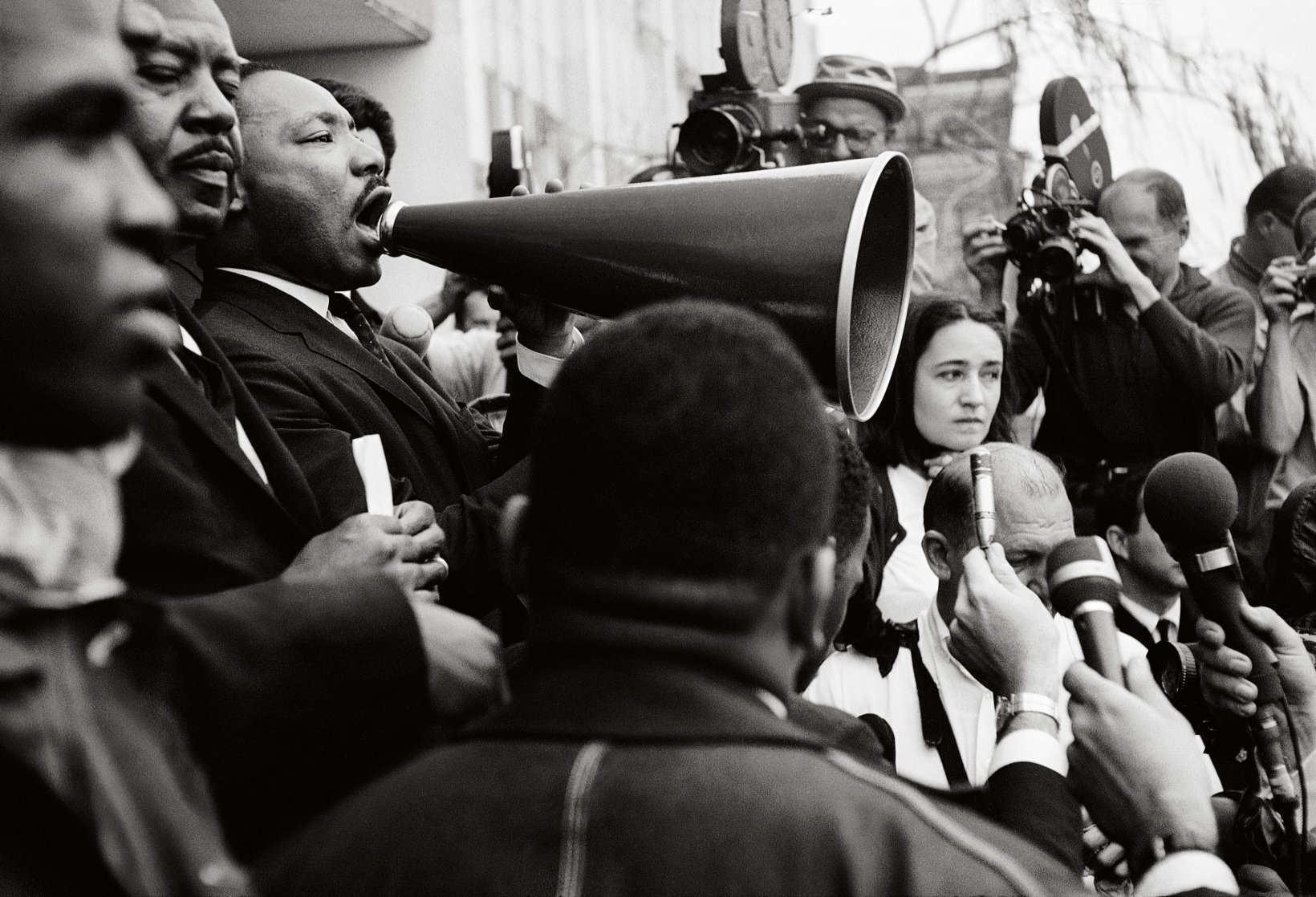  King with Megaphone, Selma, Mississippi