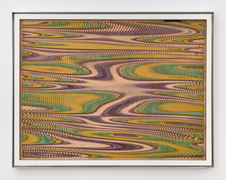 Untitled, August 2021, wood veneer laminate in custom aluminum frame