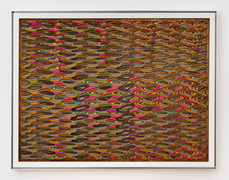 Untitled, December 2022, wood veneer laminate in custom aluminum frame