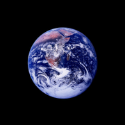 Whole Earth, Outbound; Photographed by Harrison Schmitt, Apollo 17,&nbsp;December 7-19, 1972, Archival Pigment on Canson Platine Fiber Rag