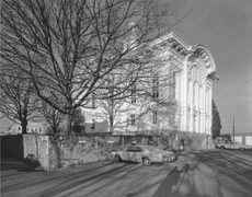 Rear of Caswell County Courthouse, US 158, Yanceyville, NC, 1976