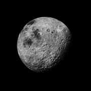 The Moon Seen From 1000 Miles, Showing Farside Highlands;, Photographed by Kenneth Mattingly, Apollo 16, April 16-27, 1972