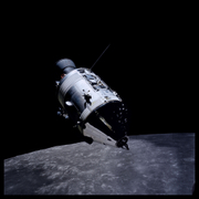 Command Module America From Lunar Module Challenger;, Photographed by Harrison Schmitt, Apollo 17, December 7-19, 1972