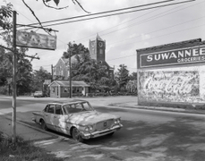 View of Baker County Courthouse, GA 91, Newton, GA, 1976