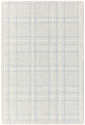 1'6" x 2'3" ronan sample in the blue grey colorway. the design is similar to tartan