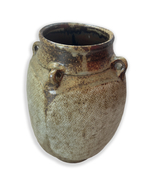 Mashiko Jōmon-Style Tsubo (Vase) with Rope-Impressed Zōgan Inlay by Tatsuzō Shimaoka, 1966