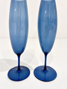 Pair of Holmegaard Glass Flutes by Per Lutken