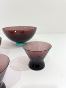 Set of Four Holmegaard Glass Dishes by Per Lutken