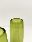 Holmegaard Glass "Rondo" Vases in "Majgron" by Per Lutken, Denmark 1960s