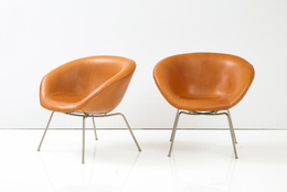 A Pair of Arne Jacobsen Pot Chairs