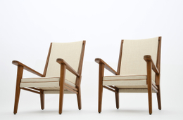 Jacques Adnet's pair of armchairs