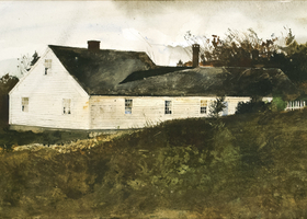 Andrew Wyeth Lamplight, 1975 watercolor on paper 21 1/2 x 29 1/8 inches