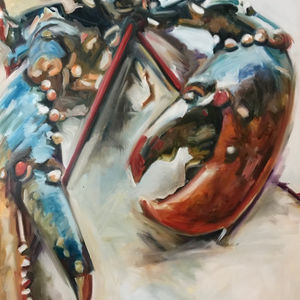 Michelle Parsons, Turquoise Orange Lobster, 2020