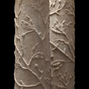 Roman column decorated with laurel , Augustan Period, c.1st century BC-1st century AD