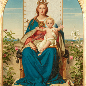 MADONNA IN THE ROSE GARDEN