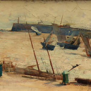 PORT AT LOW TIDE (PORT À MARÉE BASE)