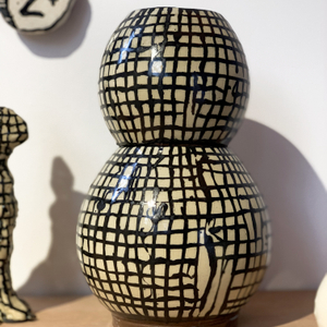 Martin Poppelwell, Grid Sphere Stack (small globe), 2016-17