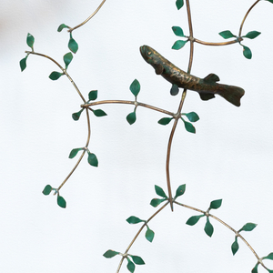 Bing Dawe, Still Life - Container with Galaxiidae and branches Olearia, 2024