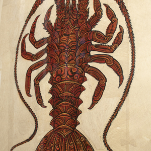 Michel Tuffery, Tupaia's Koura from Opoutama, Tolaga Bay, 2022