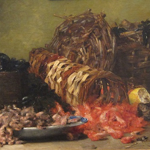 Denis Pierre Bergeret, Still life with seafood