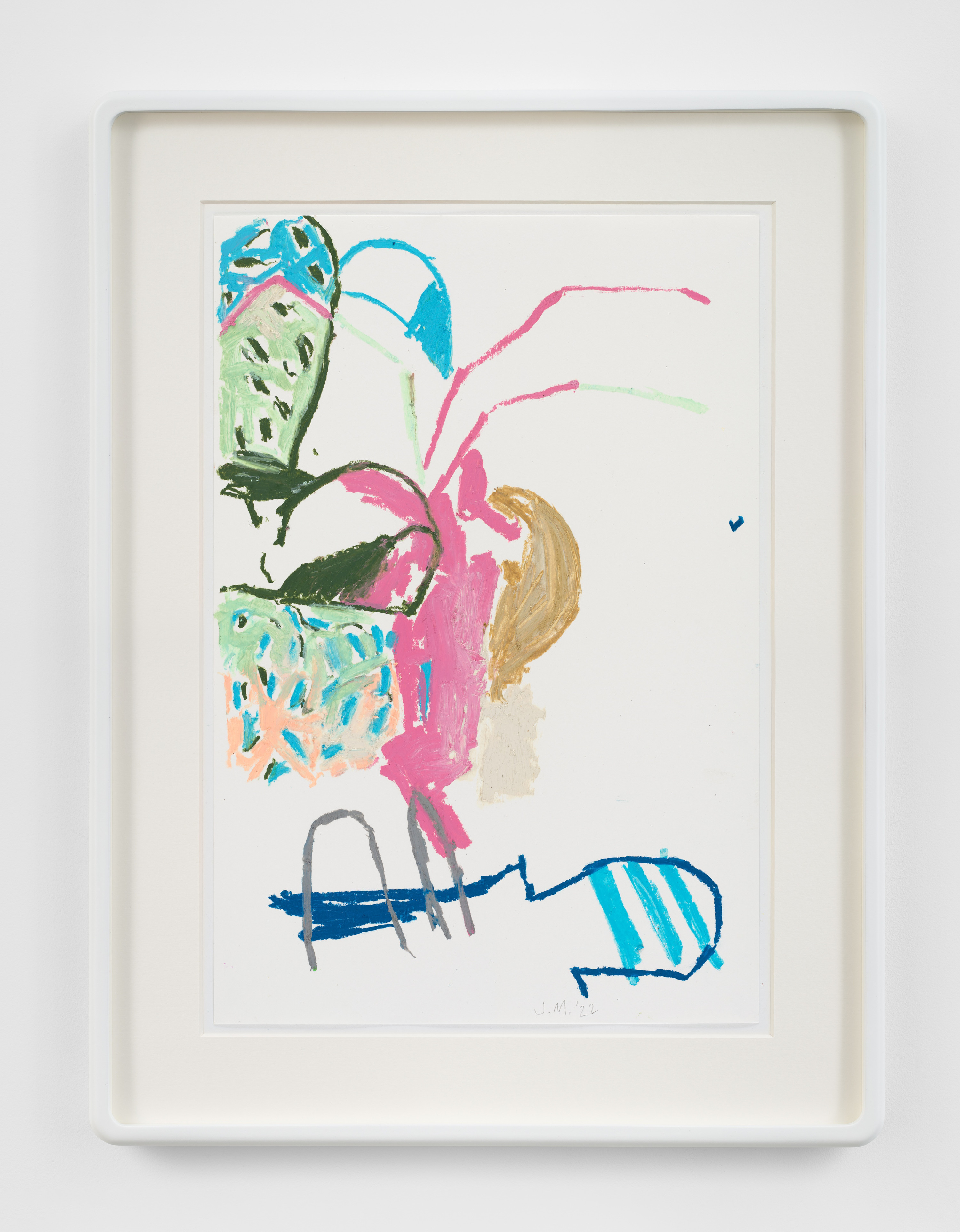 The Shedding, 2022 oil stick and oil pastel on paper 51 &times; 34 cm (20 &times; 13 &frac14; in) &pound;2000...